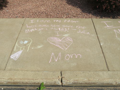 Mother's Day Chalk Art Picture