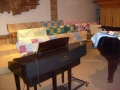 Quilts in the choir area